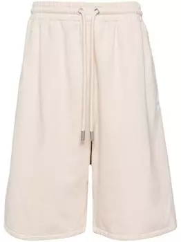 Спортивные шорты из хлопка с диагональными полосками Off-White, серый