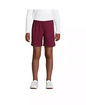 Спортивные шорты из сетки для девочек Lands' End, красный