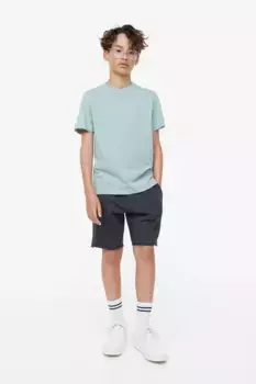 Спортивные шорты из трикотажа H&M, серый