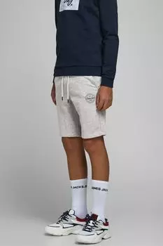 Спортивные шорты Jack & Jones Junior с логотипом Jack & Jones, серый