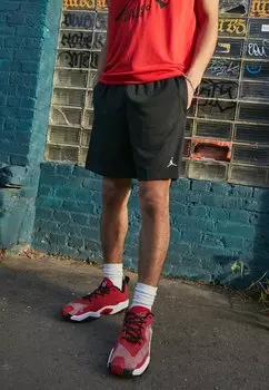 Спортивные шорты Jordan, черный/белый