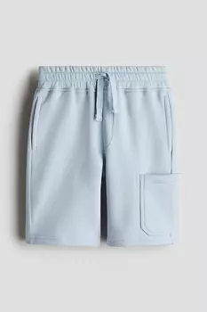 Спортивные шорты карго с шероховатой внутренней частью H&M, голубой