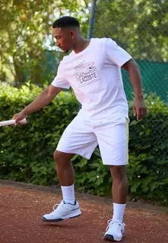 Спортивные шорты Lacoste Sport, белый