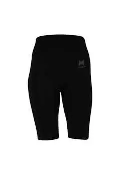 Спортивные шорты леггинсы высокая талия Black Snake, черный