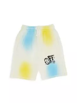 Спортивные шорты Little Kid's & Kid's Color Spot Off-White, разноцветный
