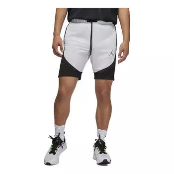 Спортивные шорты Men's Air Jordan Logo Micro Mark Lacing Colorblock Casual Gray Shorts, серый