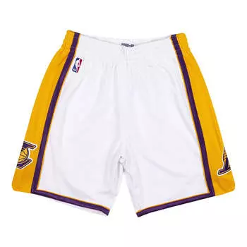 Спортивные шорты Mitchell & Ness NBA Authentic Shorts Los Angeles Lakers 2009-10 'White Yellow Purple', белый