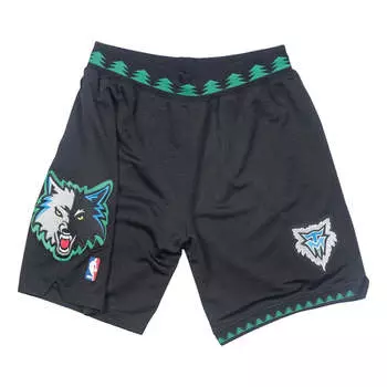 Спортивные шорты Mitchell & Ness NBA Authentic Shorts Minnesota Timberwolves Alternate 2003-04 'Black Green', черный