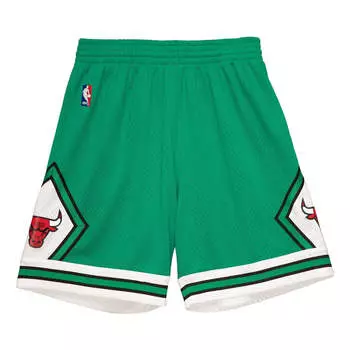 Спортивные шорты Mitchell & Ness NBA Swingman Chicago Bulls 2008-09 Shorts 'Green White', зеленый