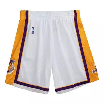 Спортивные шорты Mitchell & Ness NBA Swingman Los Angeles Lakers 2009-10 Shorts 'White Yellow', белый
