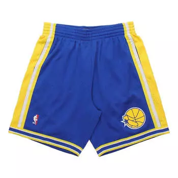Спортивные шорты Mitchell & Ness NBA Swingman Shorts Golden State Warriors Road 1995-96 'Blue Yellow', синий
