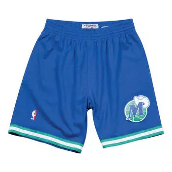 Спортивные шорты Mitchell & Ness NBA Swingman Shorts Dallas Mavericks Road 1998-99 'Blue Green', синий