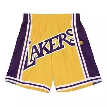 Спортивные шорты Mitchell & Ness x NBA Big Face 2.0 Shorts 'Los Angeles Lakers', желтый