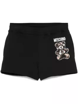 Спортивные шорты Moschino Teddy Bear с принтом, черный