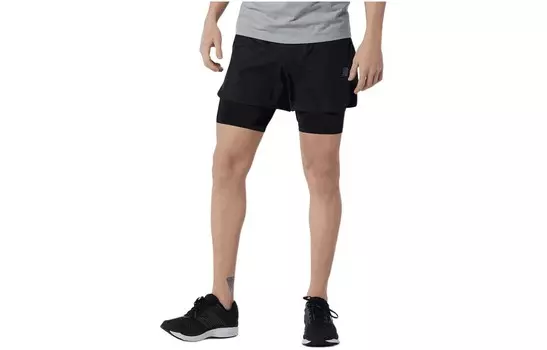 Спортивные шорты мужские черные New Balance, черный