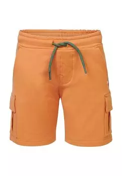 Спортивные шорты, накладные карманы, на шнурке, детские noppies, цвет Golden Ochre