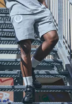 Спортивные шорты NBA BROOKLYN NETS LEAGUE ESSENTIALS SHORTS - Club wear New Era, серый