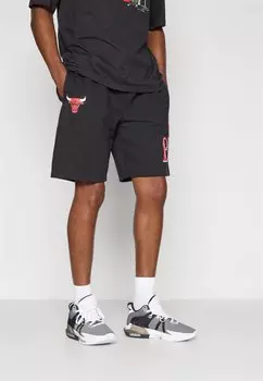 Спортивные шорты NBA CHICAGO BULLS TEAM GRAPHIC SHORT - Club wear New Era, черный