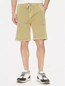 Спортивные шорты обычного кроя 251BF016F583 Aeronautica Militare, бежевый