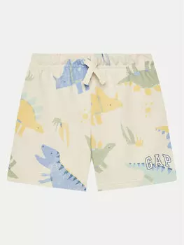 Спортивные шорты обычного кроя 725235-05 Gap, бежевый