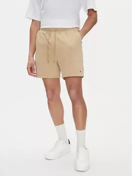 Спортивные шорты обычного кроя Flag Beach DM0DM21931 Tommy Jeans, бежевый
