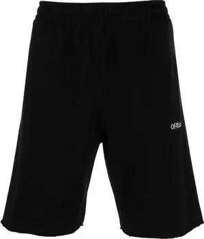 Спортивные шорты Off-White Caravag Paint Sweatshort 'Black', черный