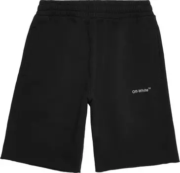 Спортивные шорты Off-White Diag Outline Sweatshort 'Black', черный