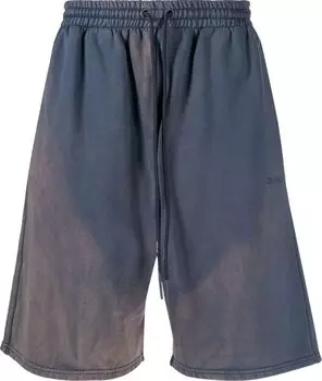 Спортивные шорты Off-White Diag Tab Vintage Skate Sweatshort 'Black/White', синий