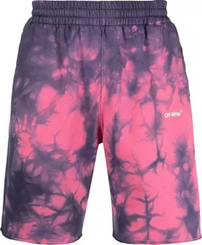 Спортивные шорты Off-White Diag Tie Dye Sweatshorts 'Fuschia/White', розовый
