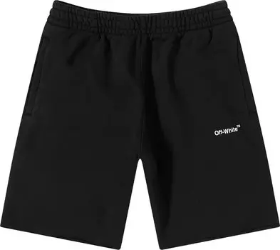 Спортивные шорты Off-White Single Arrow Pocket Sweatshort 'White/Black', белый