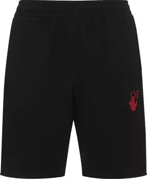 Спортивные шорты Off-White Starred Arrow Sweatshorts 'Black/Red', черный