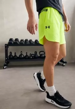 Спортивные шорты Peak Under Armour, цвет high-vis yellow/black