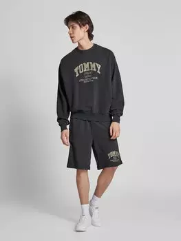 Спортивные шорты прямого кроя с завязками, модель «ATHLETIC BBALL» Tommy Jeans, черный
