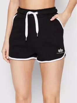 Спортивные шорты regular fit Alpha Industries, черный