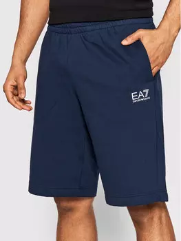 Спортивные шорты regular fit Ea7 Emporio Armani, синий