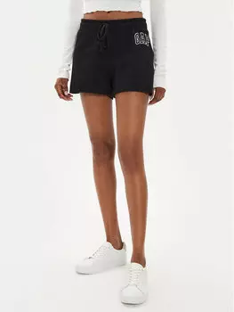 Спортивные шорты regular fit Gap, черный