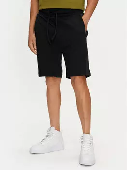 Спортивные шорты regular fit Hugo, черный