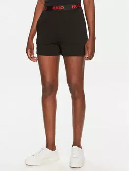 Спортивные шорты regular fit Hugo, черный