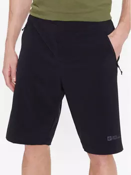 Спортивные шорты regular fit Jack Wolfskin, черный