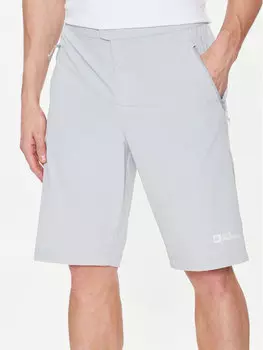 Спортивные шорты regular fit Jack Wolfskin, серый