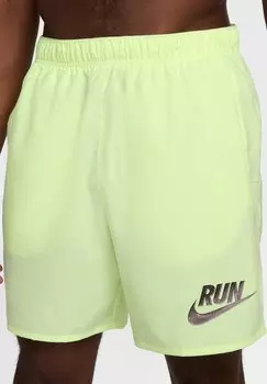 Спортивные шорты RUNNING CHALLENGER RUN ENERGY Nike Performance, светло-зеленый