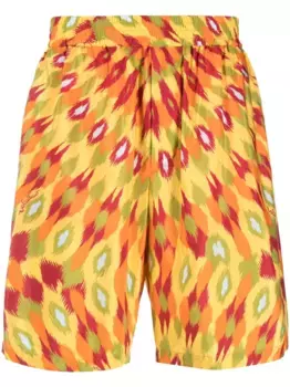 Спортивные шорты с абстрактным принтом VALENTINO GARAVANI, желтый