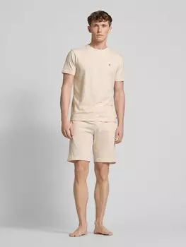 Спортивные шорты с эластичным поясом Tommy Hilfiger, бежевый
