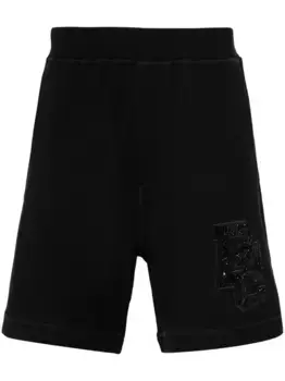 Спортивные шорты с аппликацией D2 DSQUARED2, черный