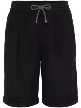 Спортивные шорты с кулиской Brunello Cucinelli, черный