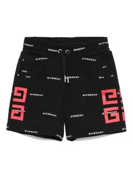 Спортивные шорты с логотипом 4G Givenchy Kids, черный