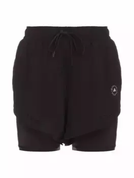 Спортивные шорты с логотипом Adidas by Stella McCartney, черный