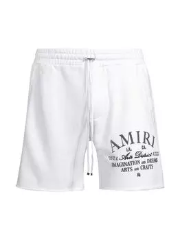 Спортивные шорты с логотипом Arts District Amiri, белый