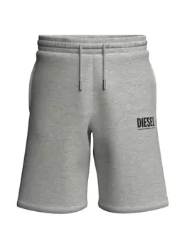 Спортивные шорты с логотипом Diesel Kids, серый