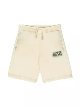 Спортивные шорты с логотипом Diesel Kids, желтый